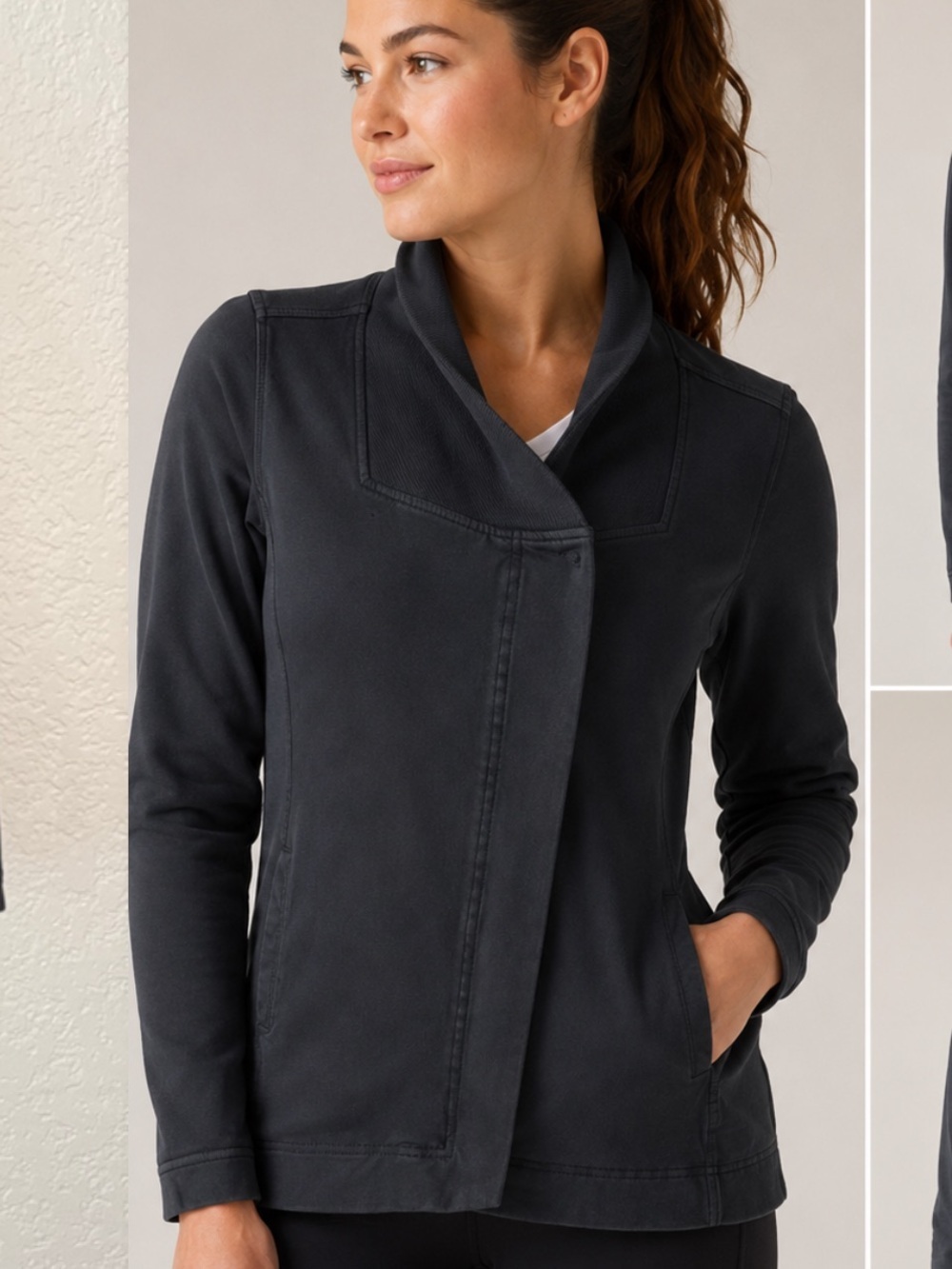 Lululemon Belle Wrap Long Sleeve Size 2 Black